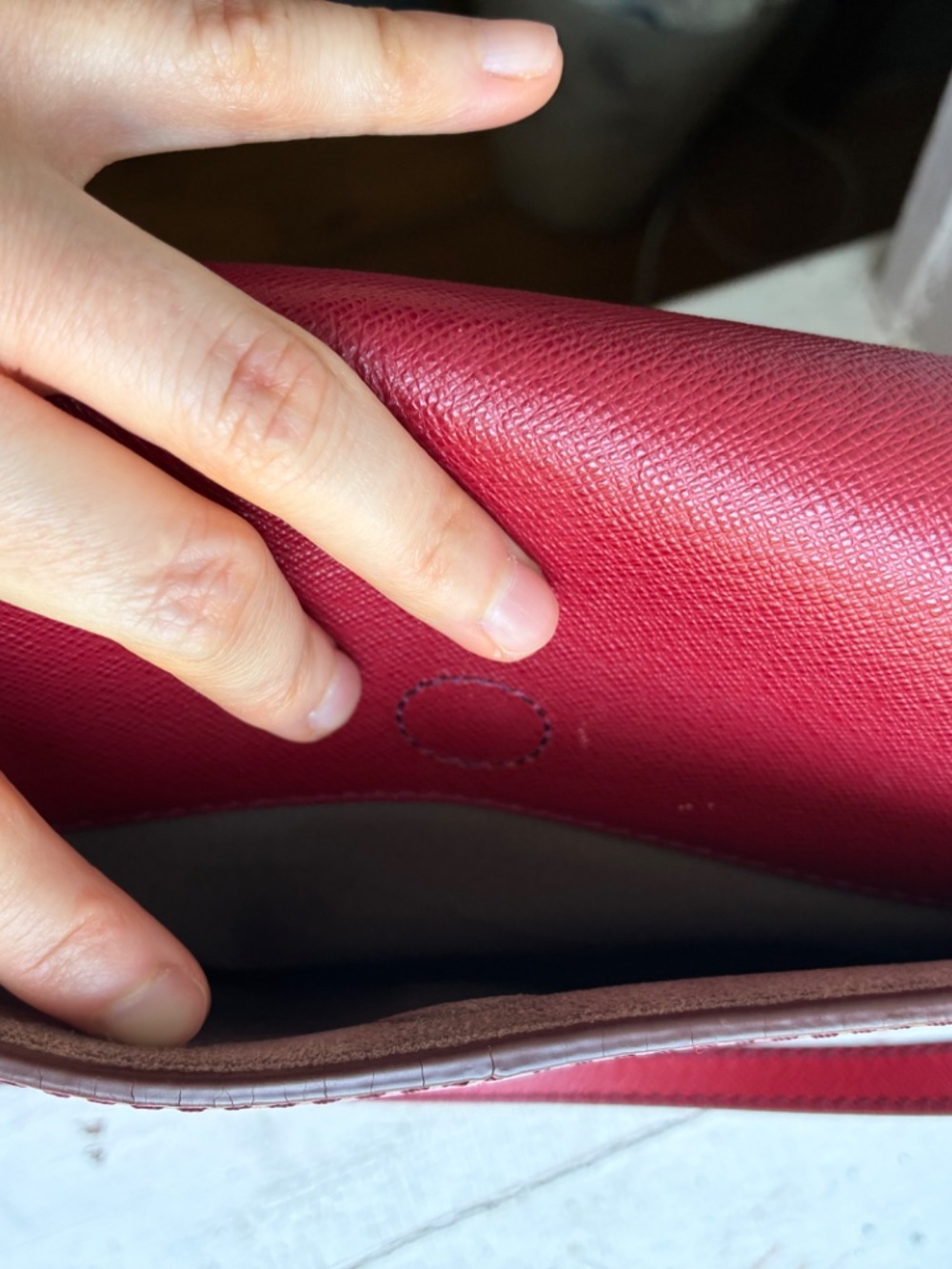 J.Crew red saffiano leather Crossbody Bag - Picture 5 of 13